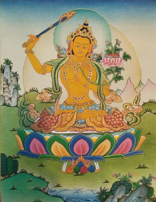 文殊菩萨 30x25cm