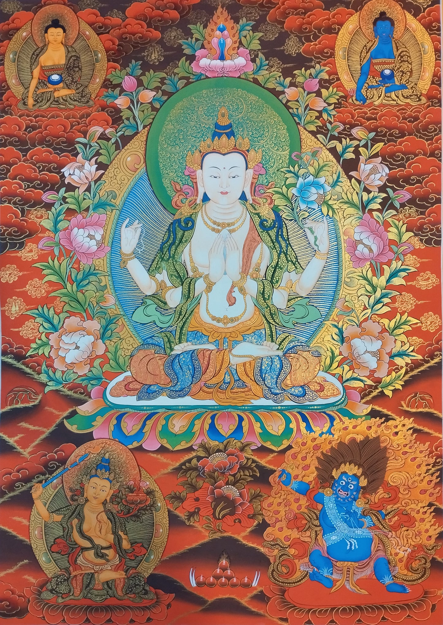 四臂观音 65x45cm