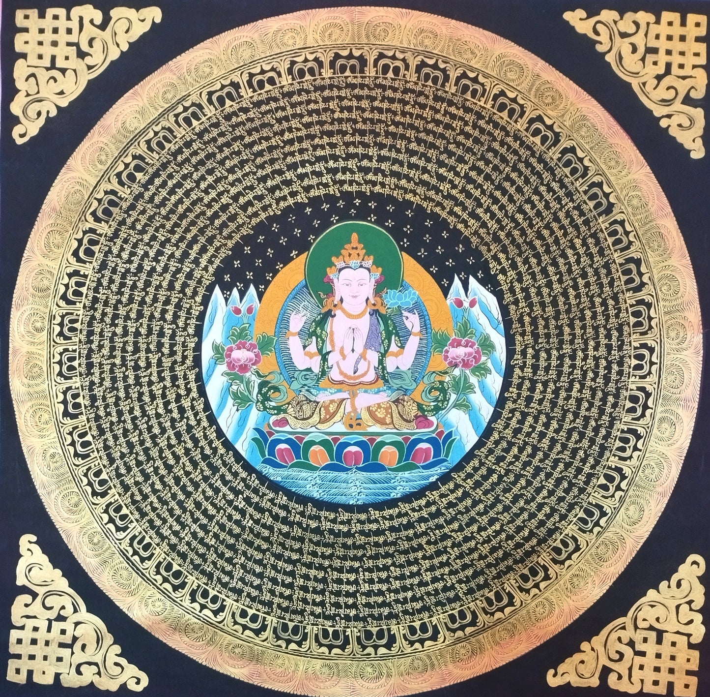 四臂观音 70x70cm