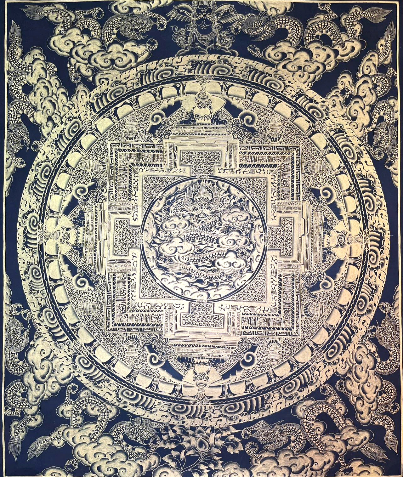 龍纹坛城 60x50cm