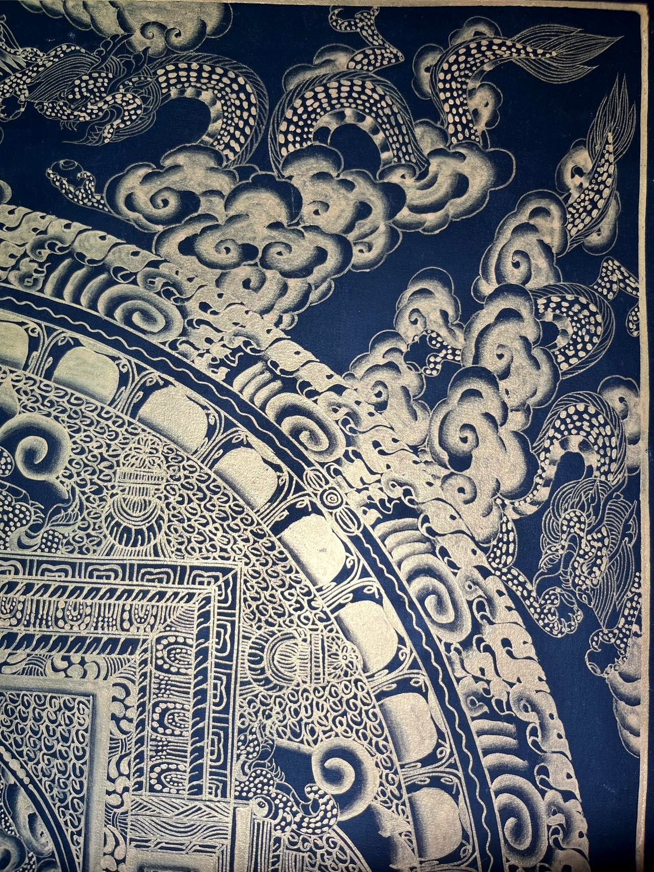 龍纹坛城 60x50cm