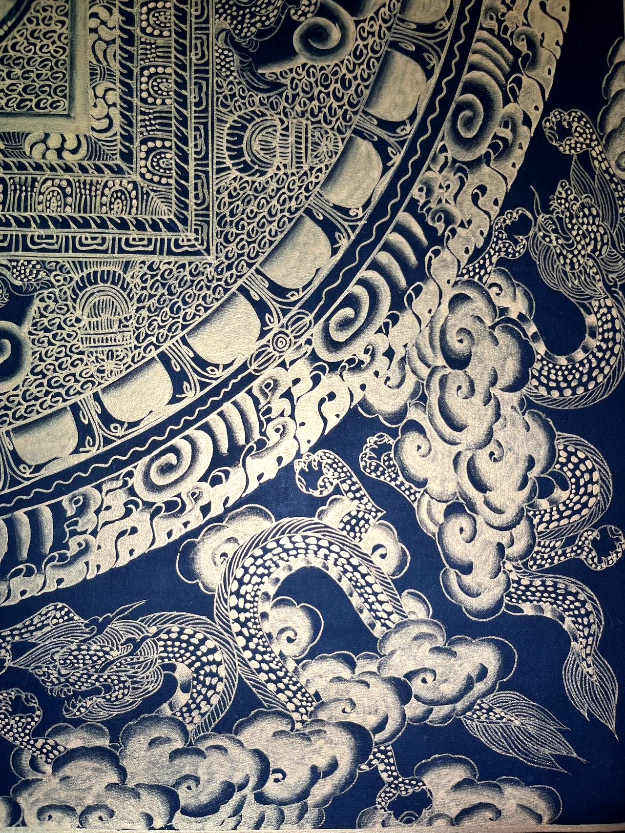 龍纹坛城 60x50cm
