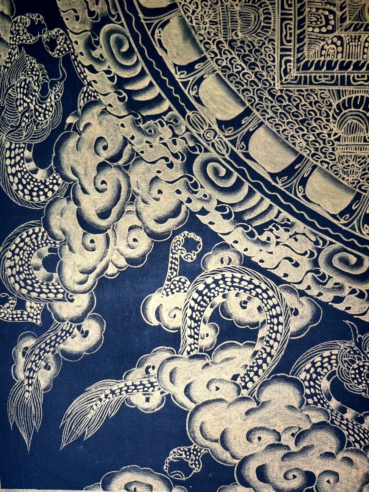 龍纹坛城 60x50cm