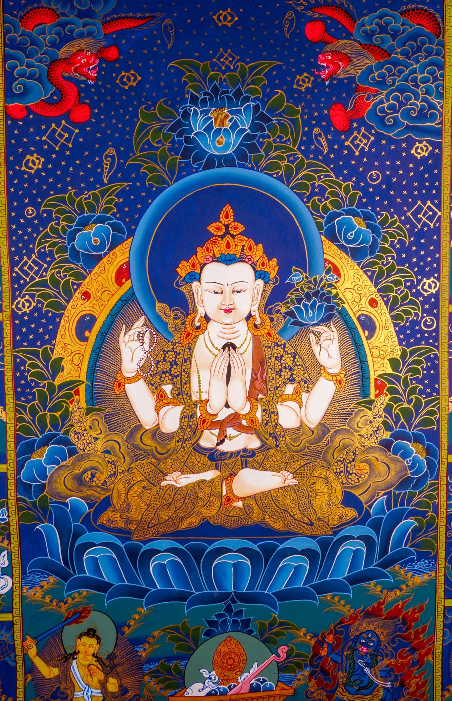 四臂观音 75x50cm