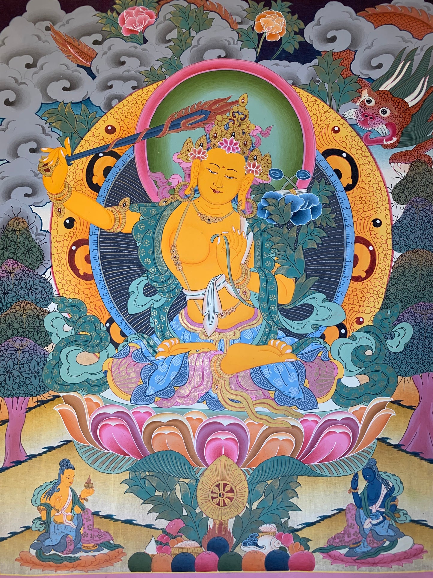文殊菩萨 45x30