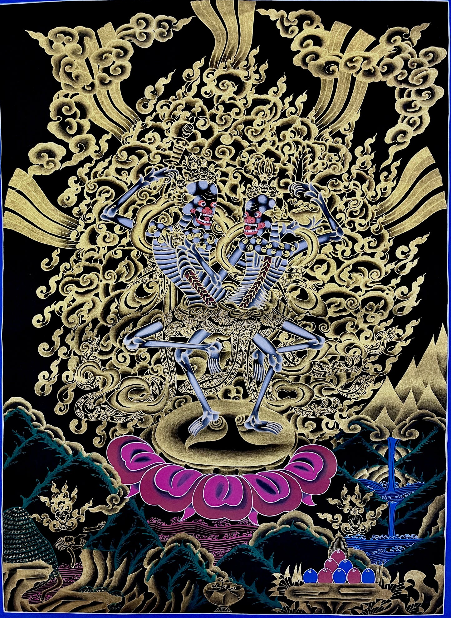 尸陀林主夫妻 85x65cm