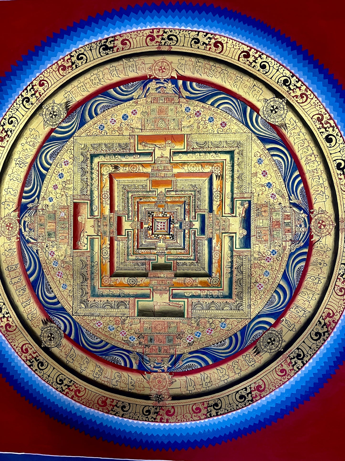 时轮金刚坛城 70x70cm