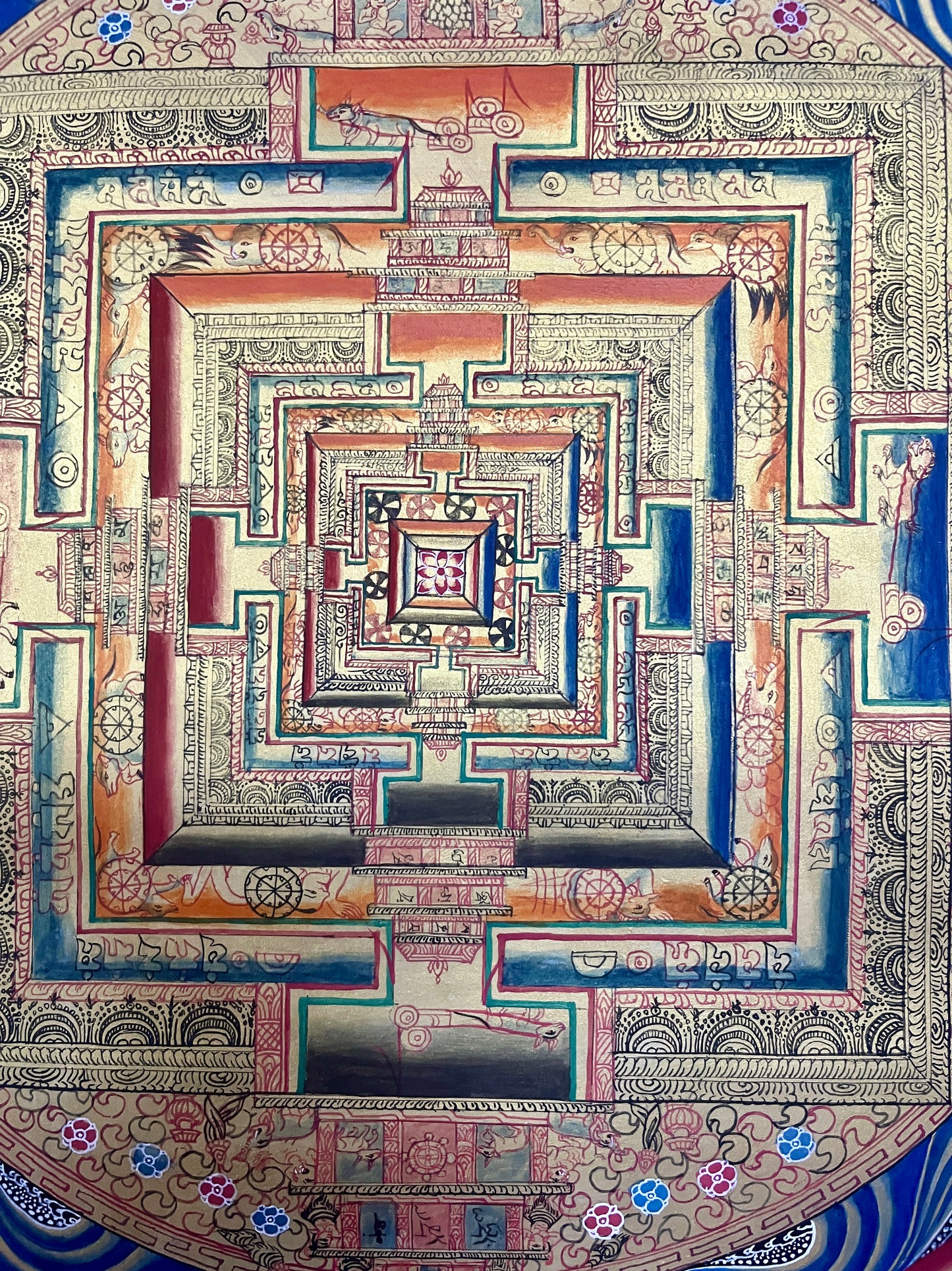 时轮金刚坛城 70x70cm