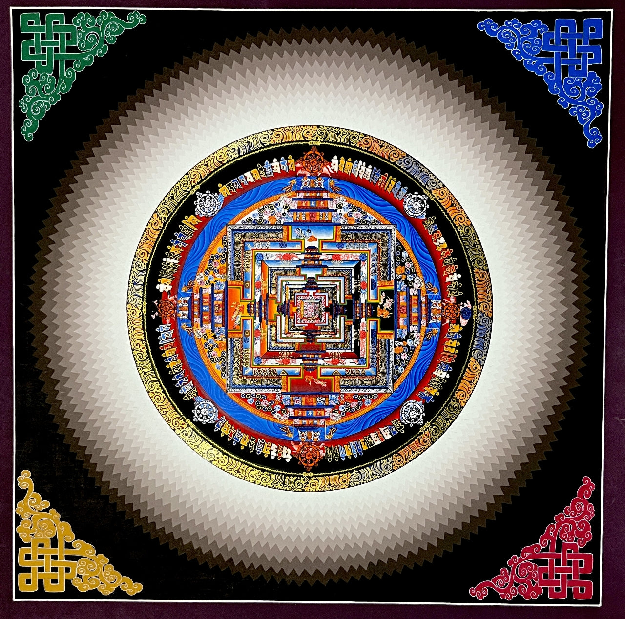 时轮金刚坛城 40x40cm