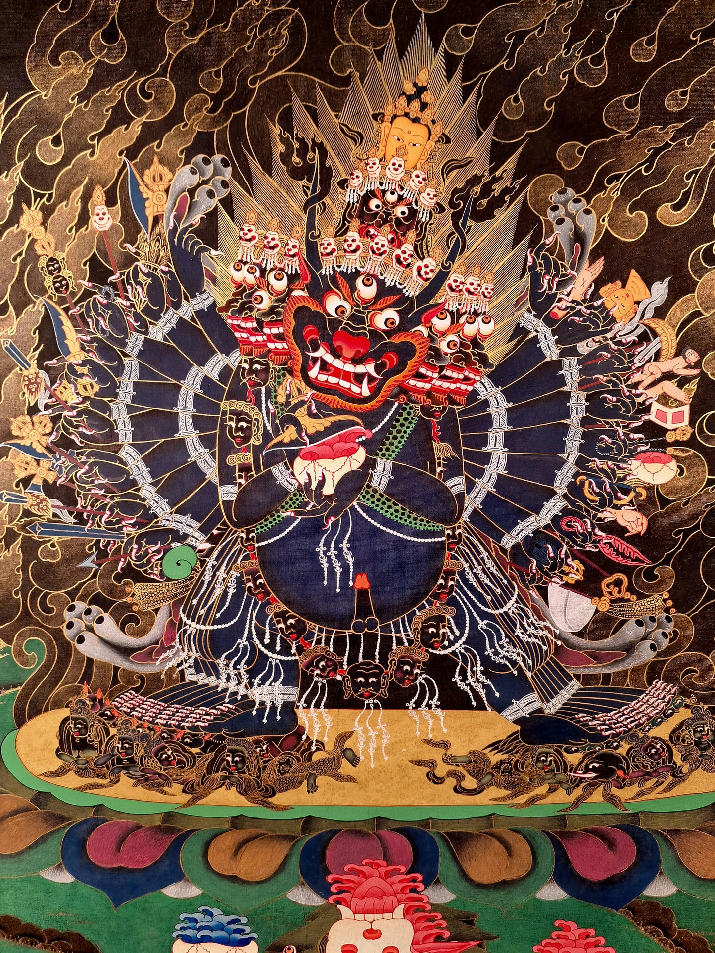 大威德金刚 60x35cm