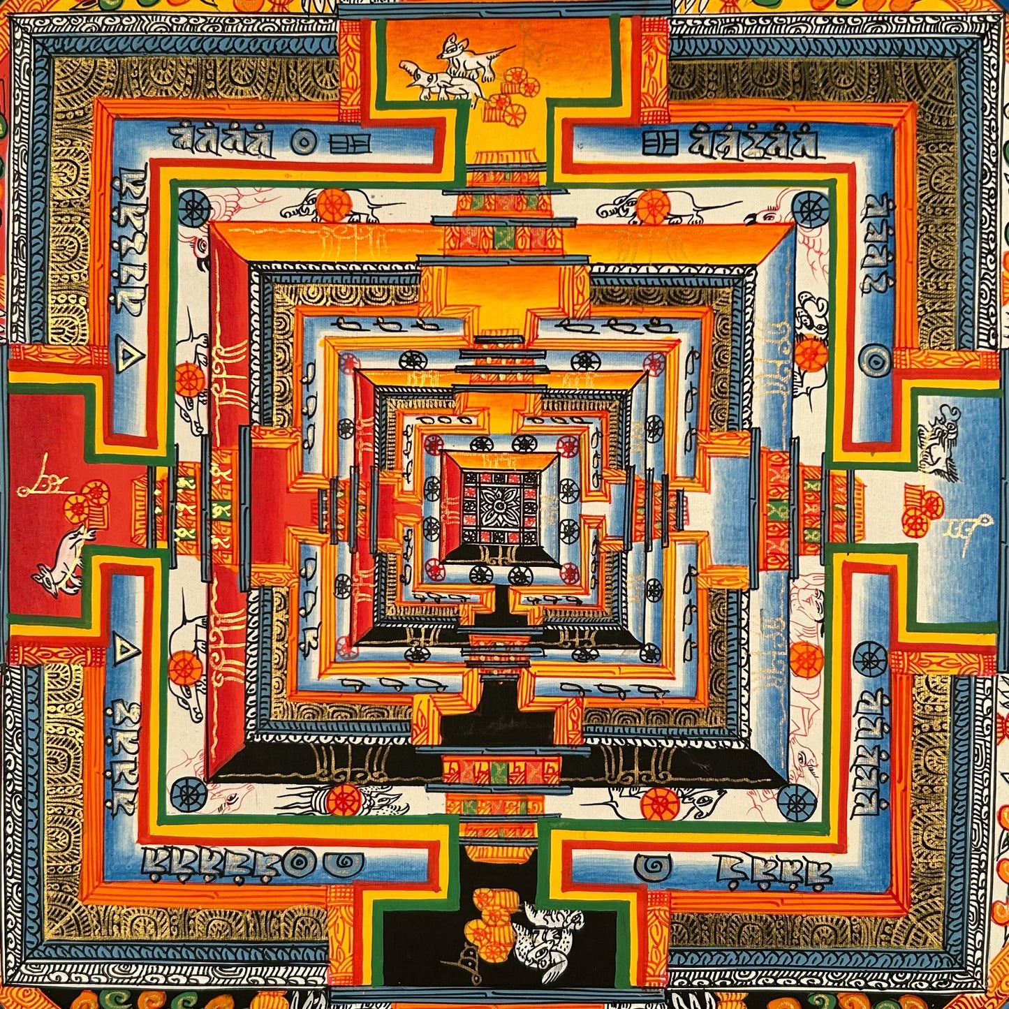 时轮金刚坛城 50x50cm