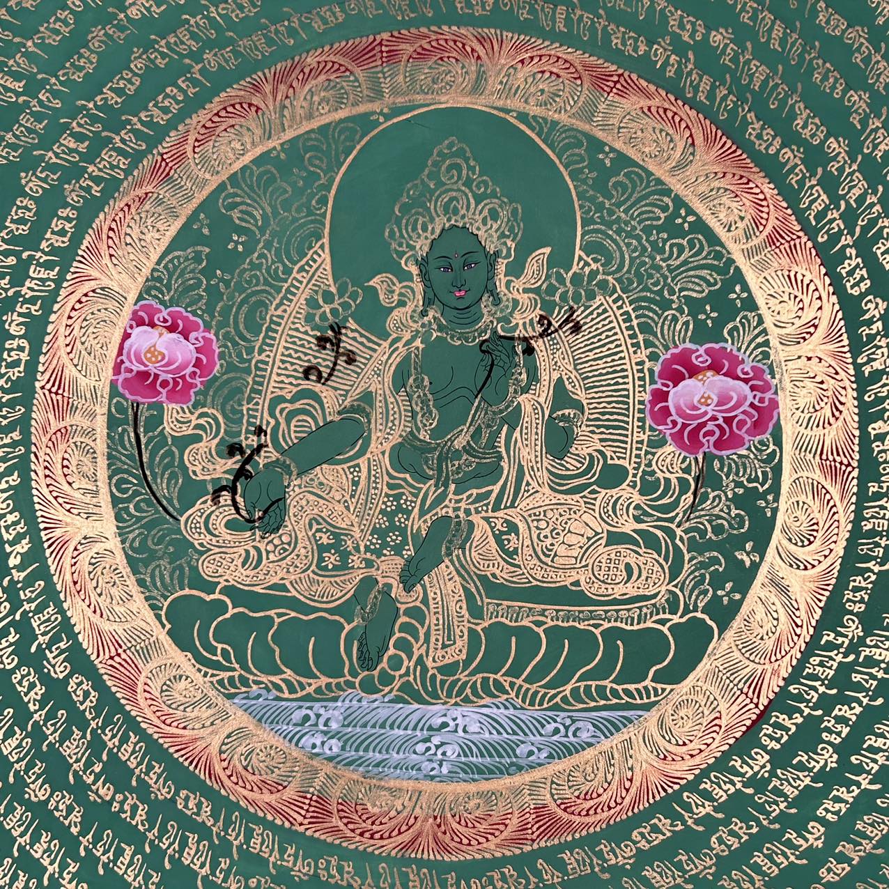 绿度母 50x50cm