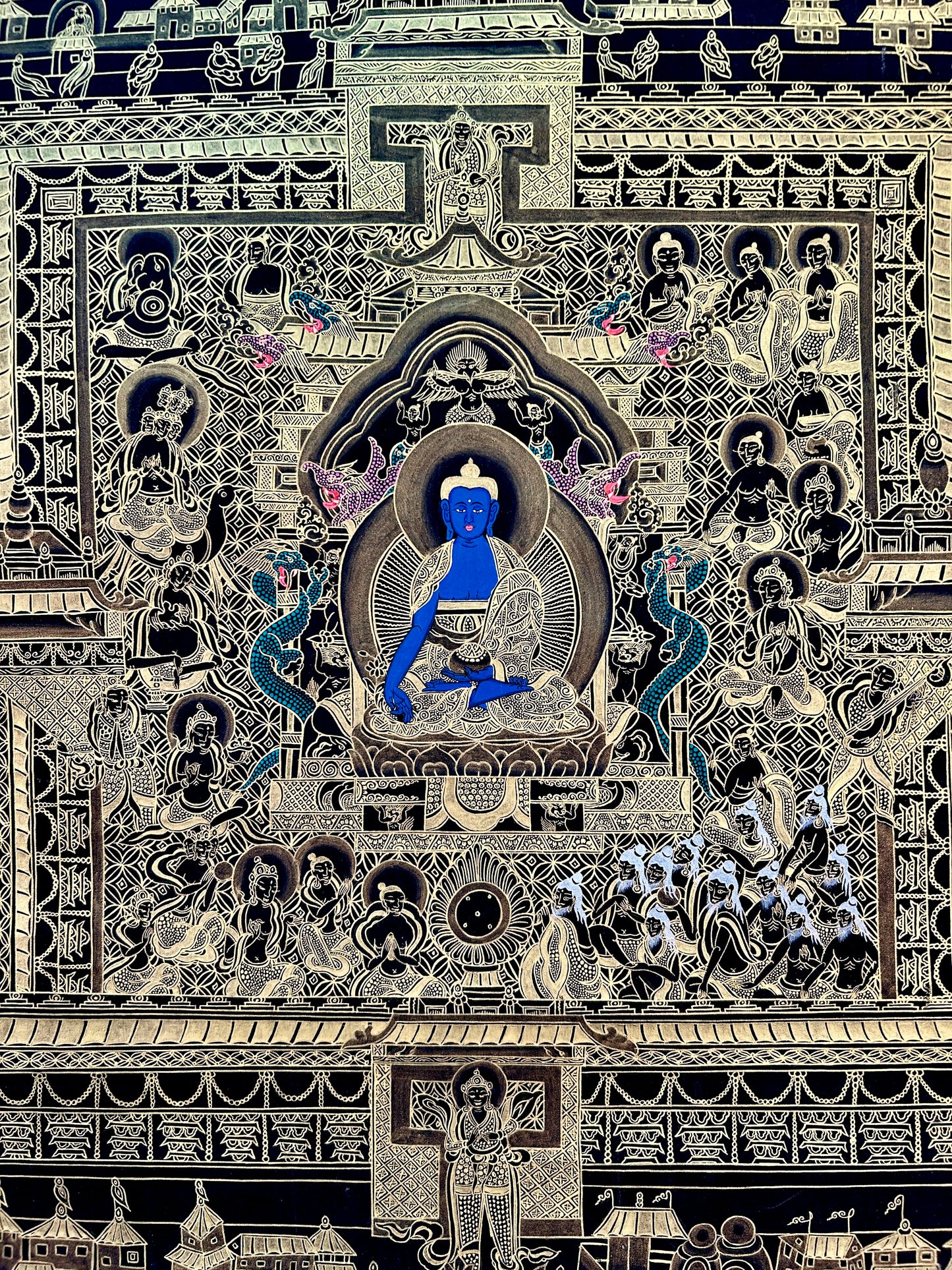 药师佛 75x65cm