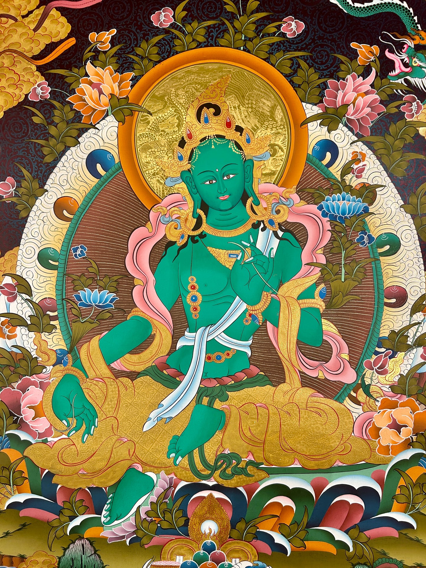 绿度母 75x50cm