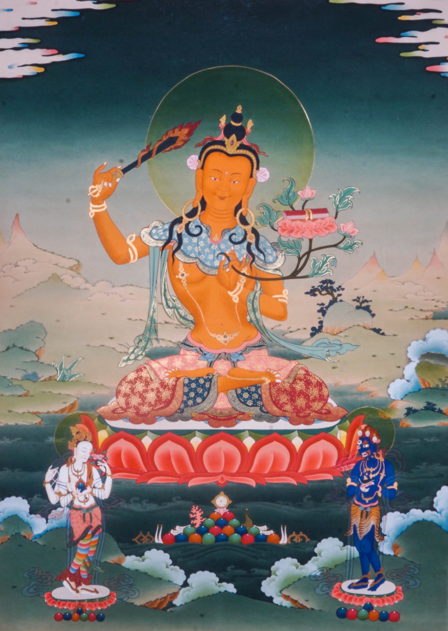 文殊菩萨 90x65cm