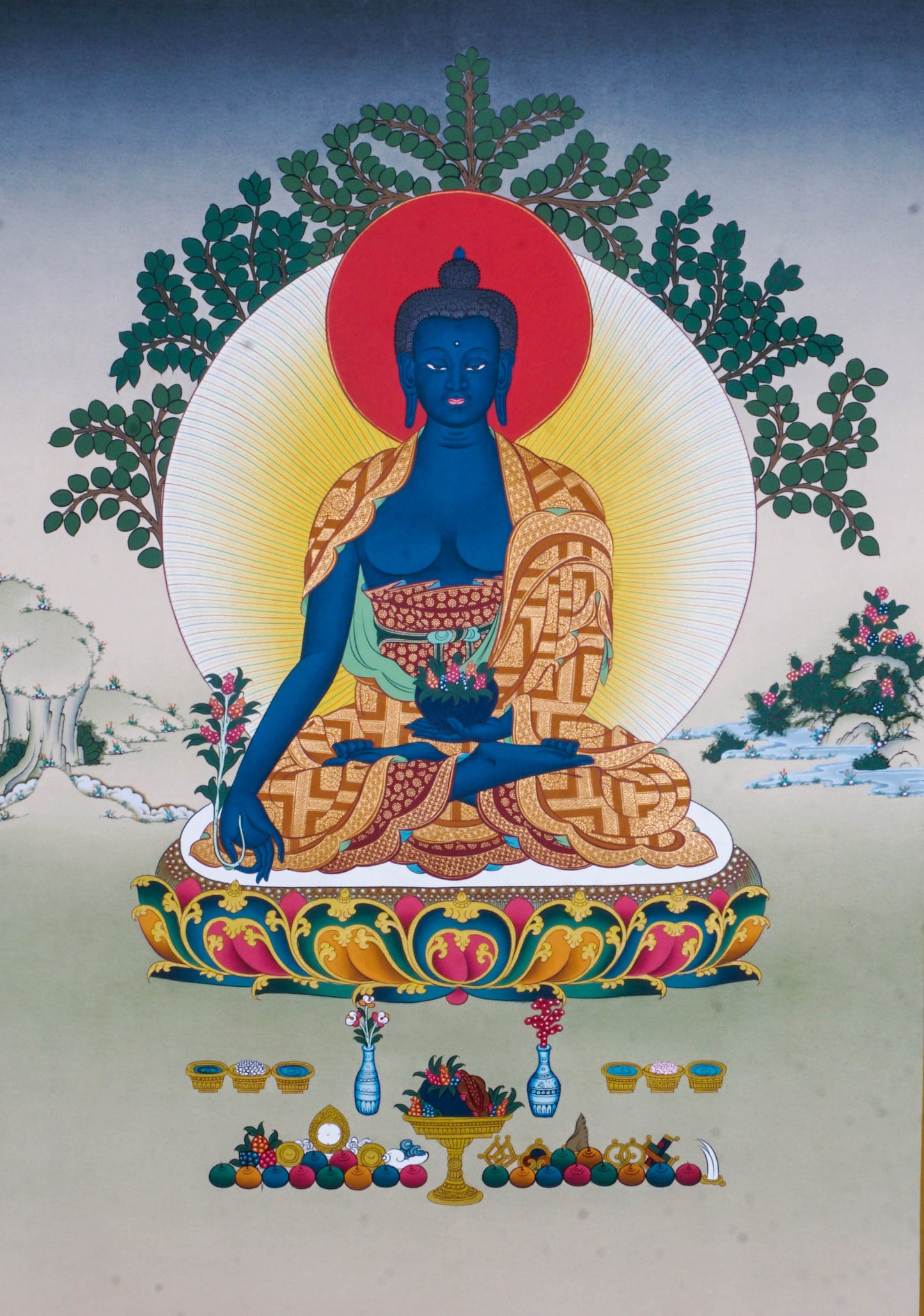 药师佛 75x50cm
